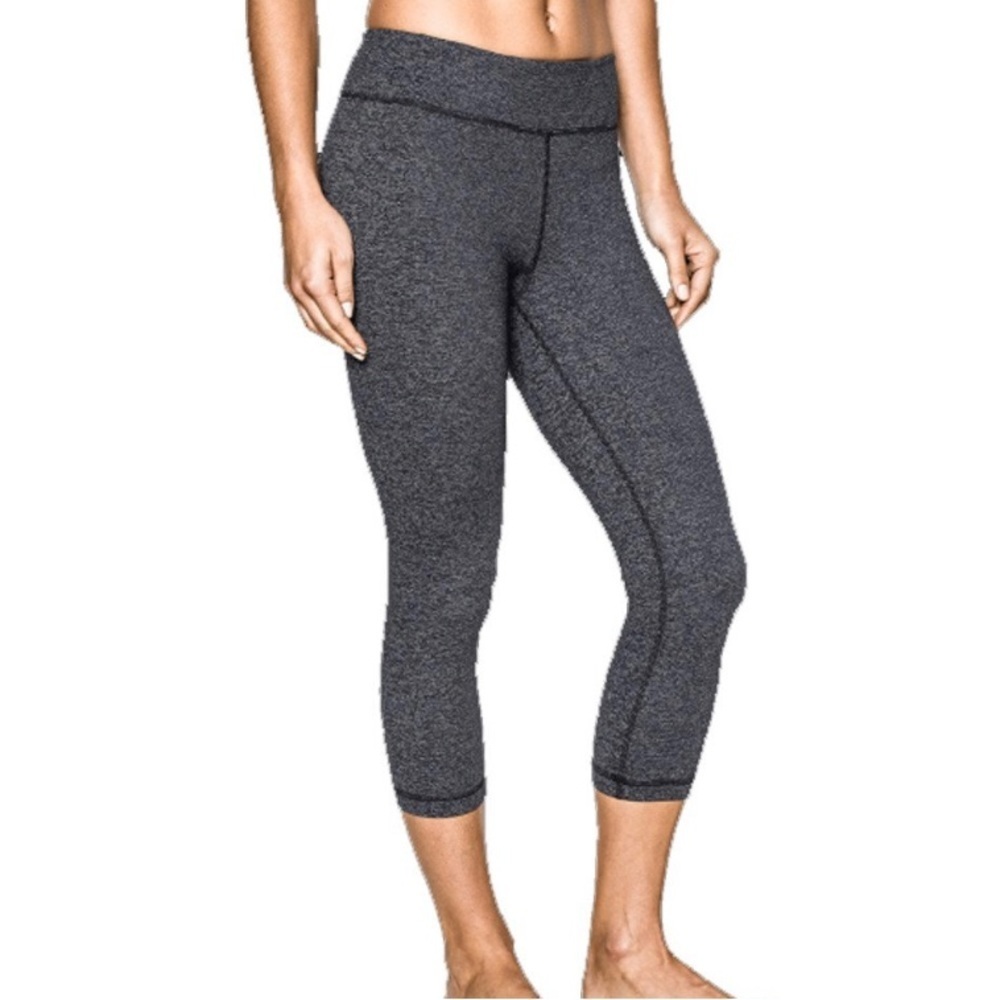 Under Armour Studio Tight Capri Asphalt Heather Women's Size S 1257795-016